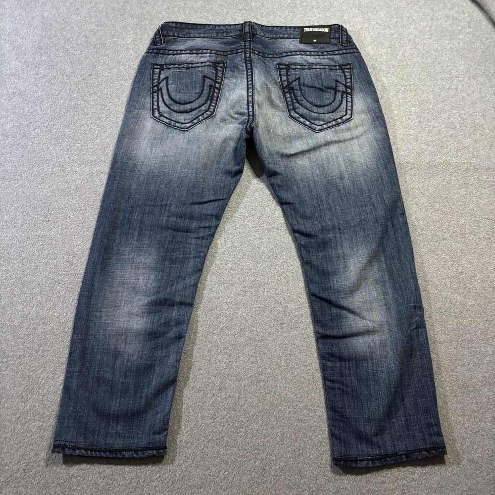 True Religion Westbrook Jeans Men's 36x27 Blue Streetwear Stitch Made in USA